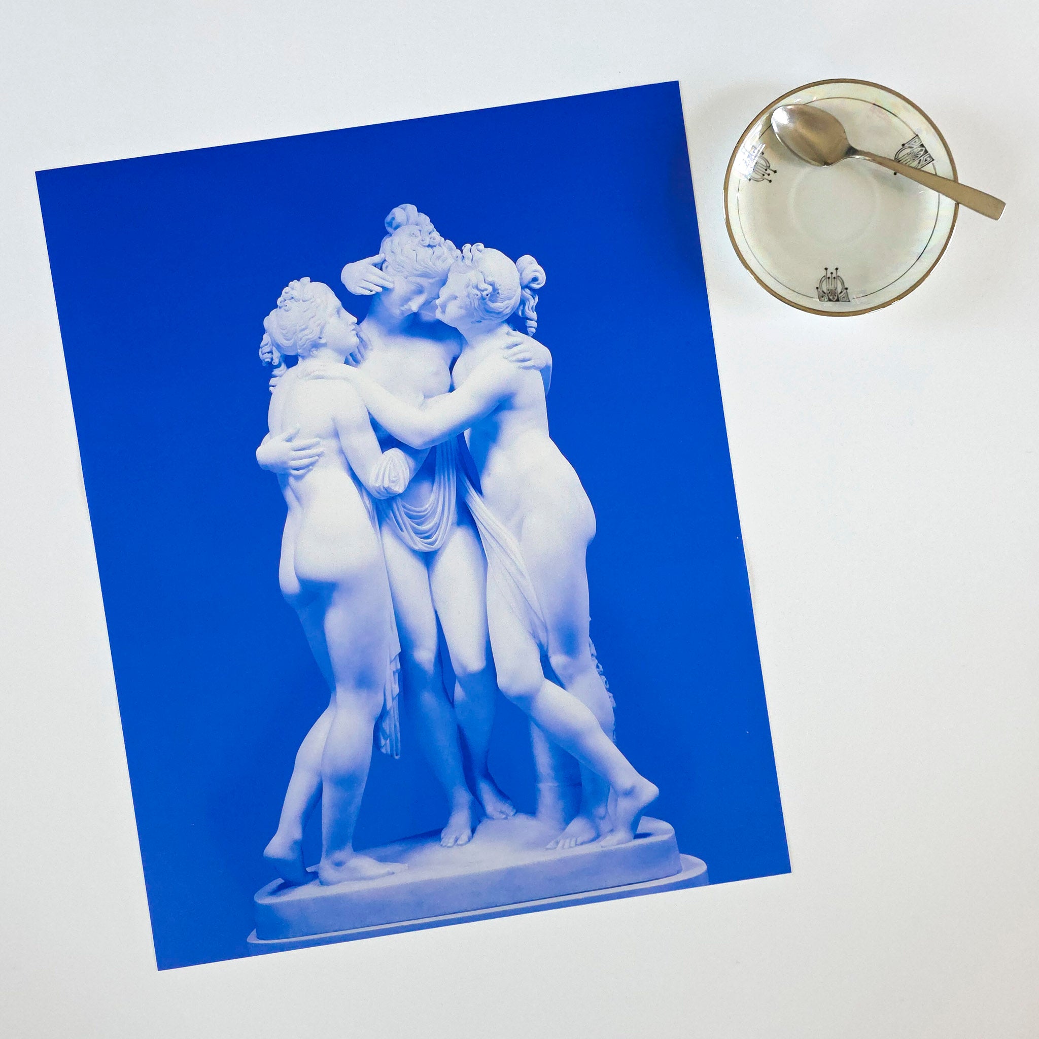 16x20 The Three Graces In Vibrant Blue