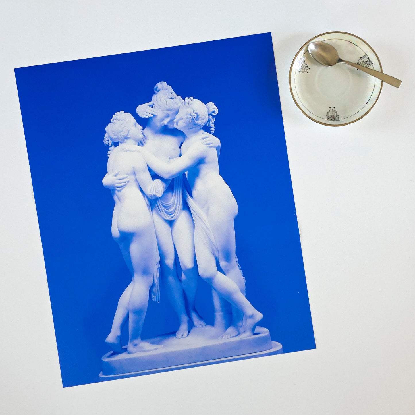 16x20 The Three Graces In Vibrant Blue