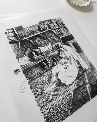 11x14 Artist, Muse & Cats