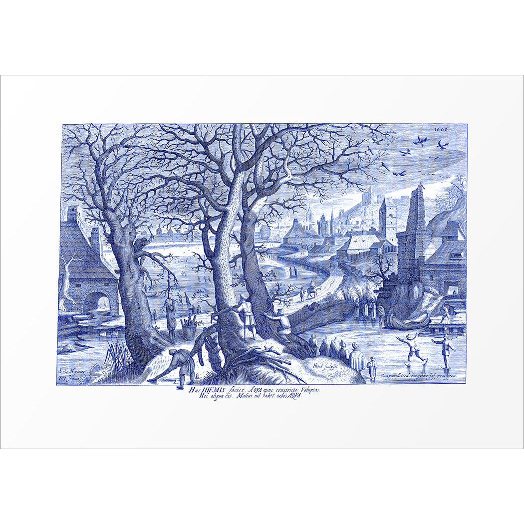 5x7 Winter Village