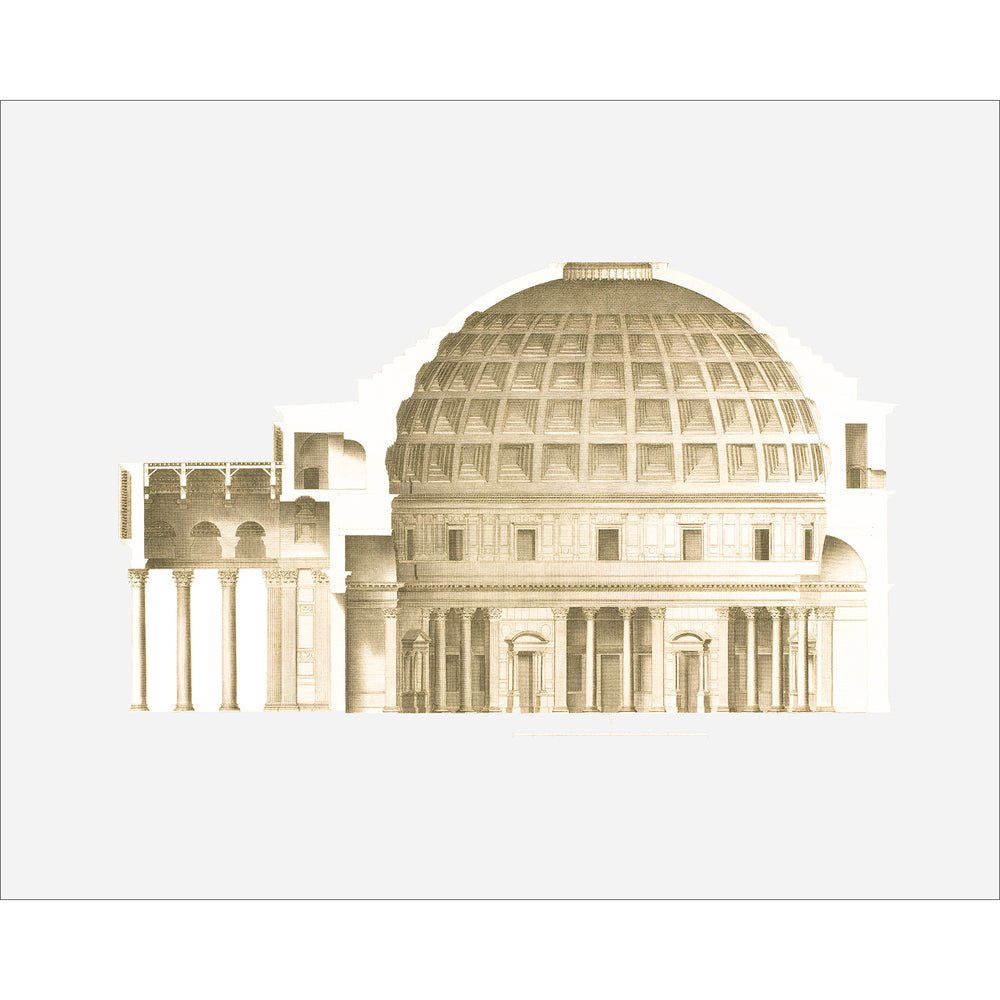 8x10 Roman Pantheon Etching