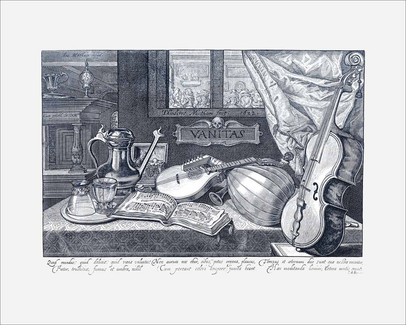 8x10 Musical Baroque Vanitas