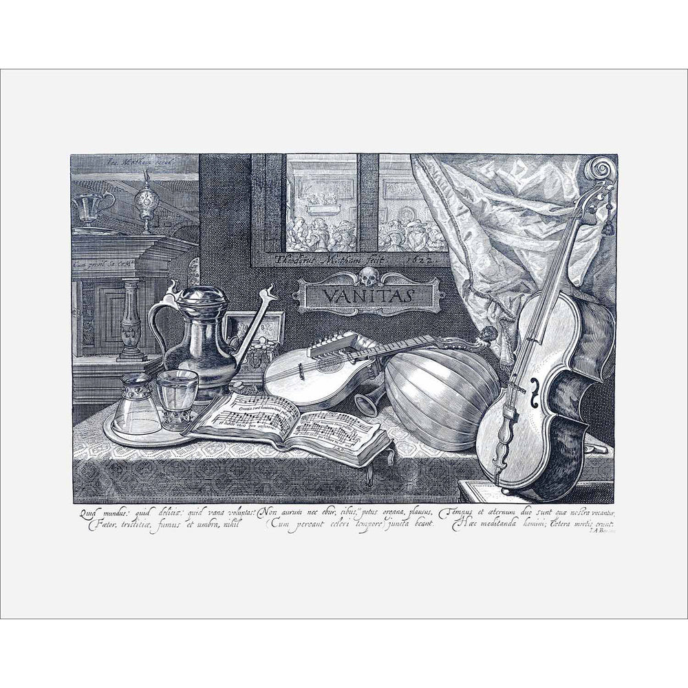 8x10 Musical Baroque Vanitas