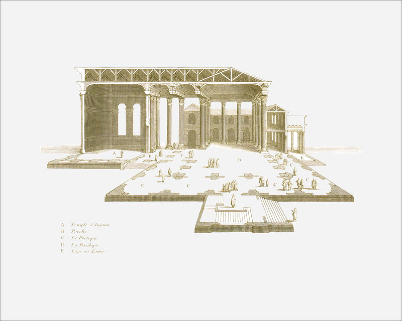 8x10 Roman Temple